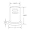 Thrifco Plumbing Kitchen Dishwasher Air Gap Cap, Flanged, Oil Rubbed Bronze, O 4405842 - alternate 2